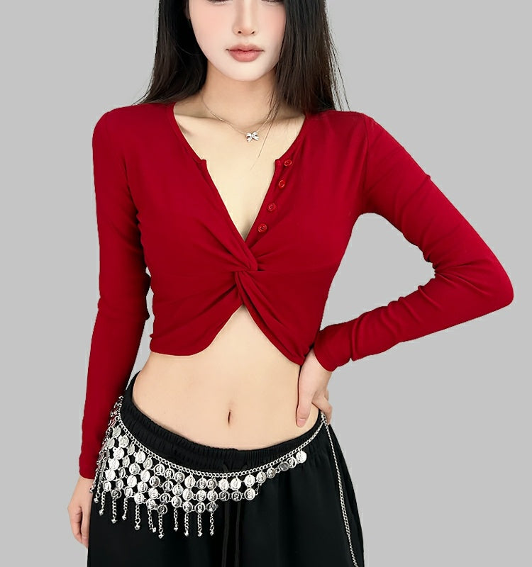 ROKBBK-K/Rokbbk-K Street Dance Fashion Brand Cross Design JazzjazzDancing TophiphopSports Women's Clothing