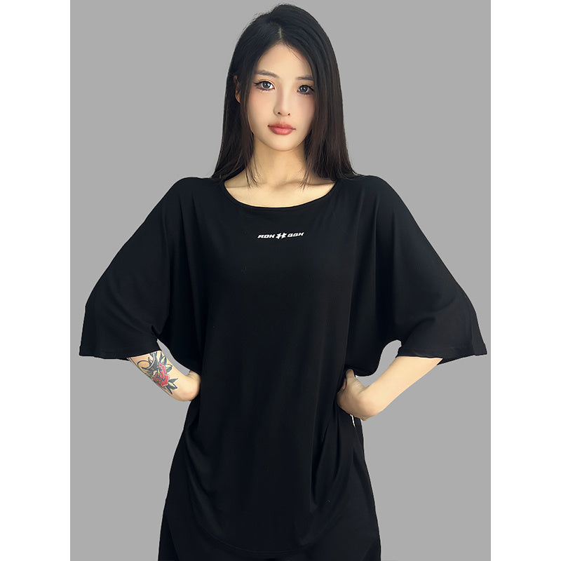 ROKBBK-K/Rokbbk-K Street Dance Fashion Brand Lazy BacklesshiphopStreet Dance Clothing Women's Jazz Sports Top