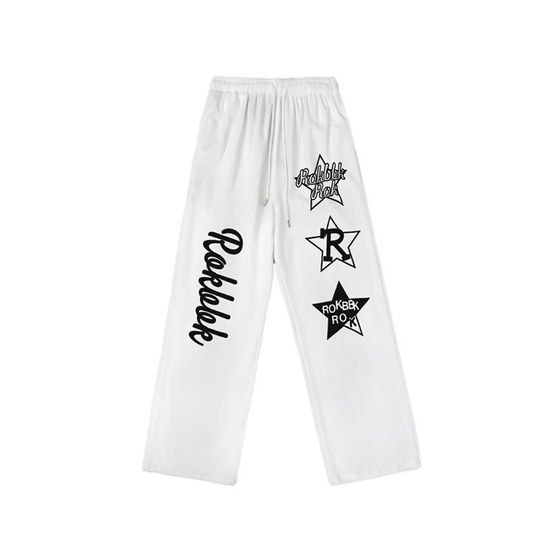 ROKBBK-K/Rokbbk-K Street Dance Fashion Brand JazzhiphopDance Letter PrintingjazzDancing Sports Pants Female