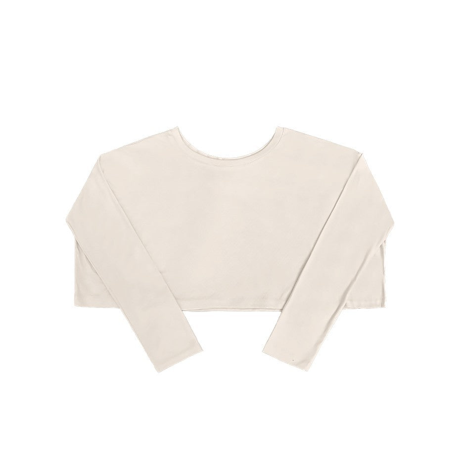 ROKBBK-K/Rokbbk-K Hip Hop Fashion Brand Solid Color Clean Version Lazy Dancing Long Sleeve WomenjazzSports casual top