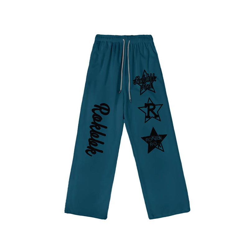 ROKBBK-K/Rokbbk-K Street Dance Fashion Brand JazzhiphopDance Letter PrintingjazzDancing Sports Pants Female