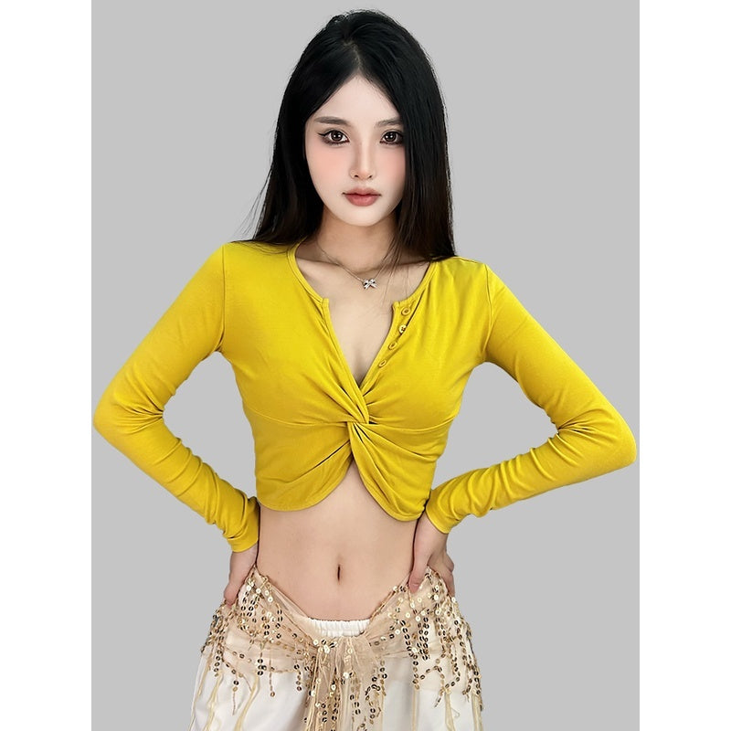 ROKBBK-K/Rokbbk-K Street Dance Fashion Brand Cross Design JazzjazzDancing TophiphopSports Women's Clothing