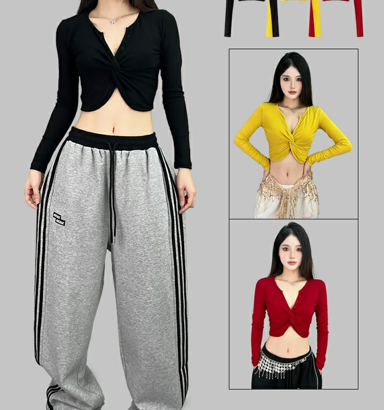 ROKBBK-K/Rokbbk-K Street Dance Fashion Brand Cross Design JazzjazzDancing TophiphopSports Women's Clothing