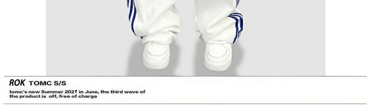 ROKBBK-K/Rokbbk-K Street Dance Fashion Brand Three-Stripe Track Pants Jazz DancejazzPants Women's Casual Trousers