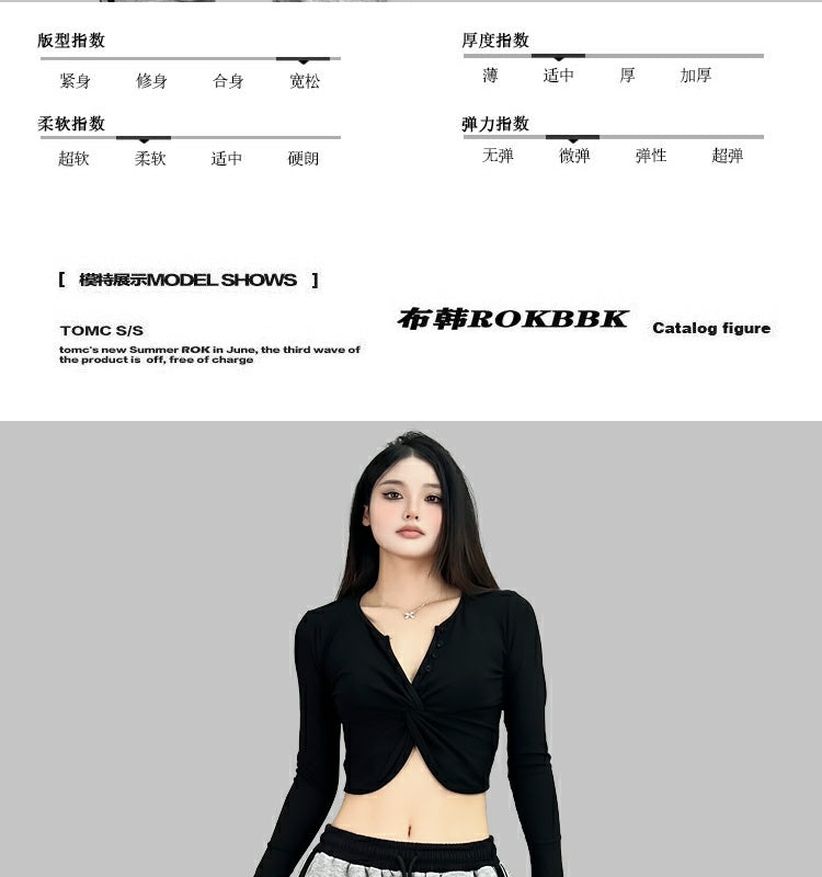 ROKBBK-K/Rokbbk-K Street Dance Fashion Brand Cross Design JazzjazzDancing TophiphopSports Women's Clothing