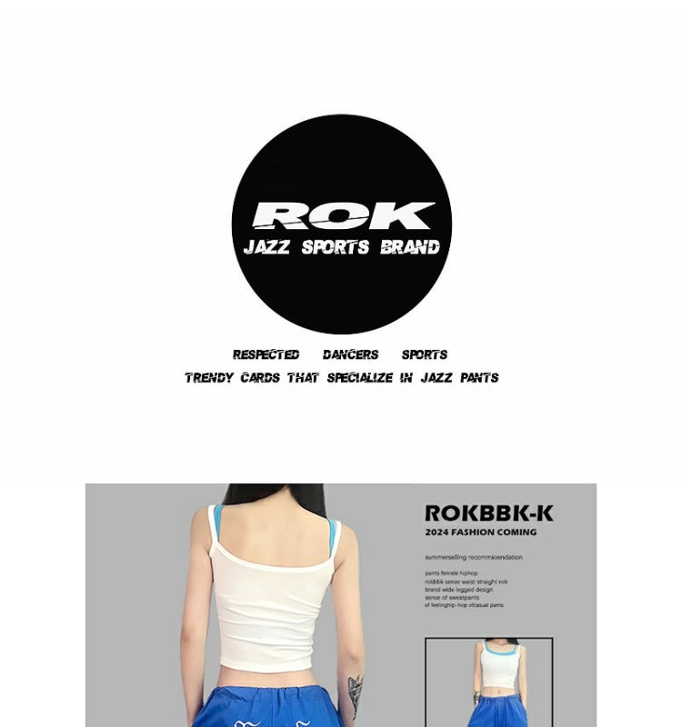 ROKBBK-K/Rokbbk-K Street Dance Fashion Brand Summer Sun Protection JazzhiphopTrousersjazzDancing Sports Women's Pants