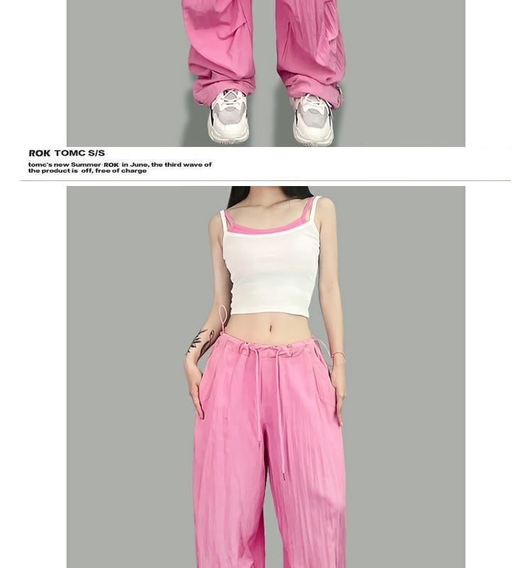 ROKBBK-K/Rokbbk-K Street Dance Fashion Brand Summer Sun Protection JazzhiphopTrousers Women's Sports Dancing Quick-Dry Pants