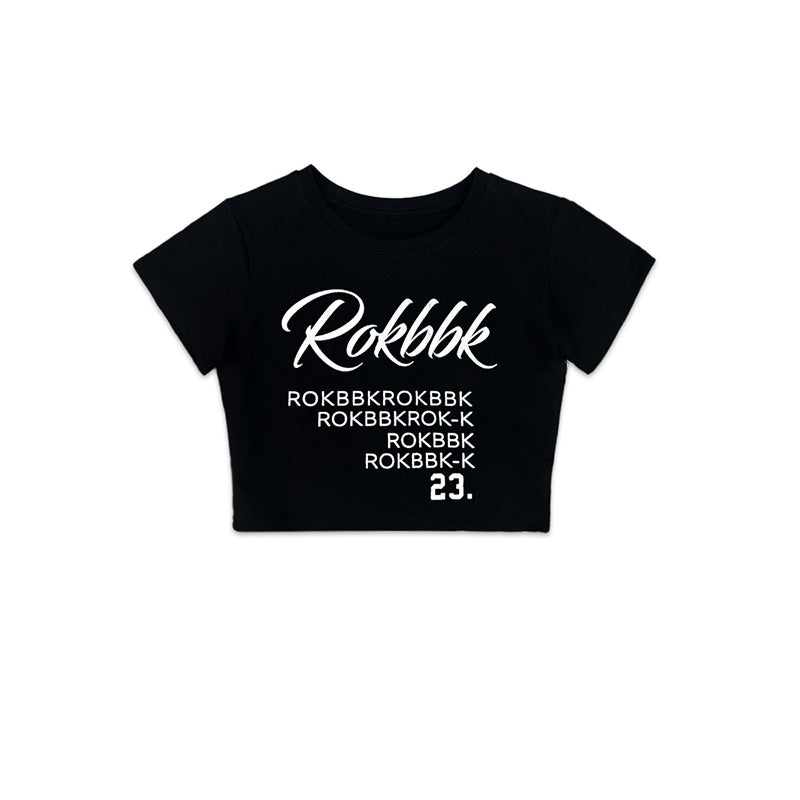 ROKBBK-K/Rokbbk-K Street Dance Fashion Brand JazzhiphopDance Letter PrintingjazzDancing Sports Pants Female