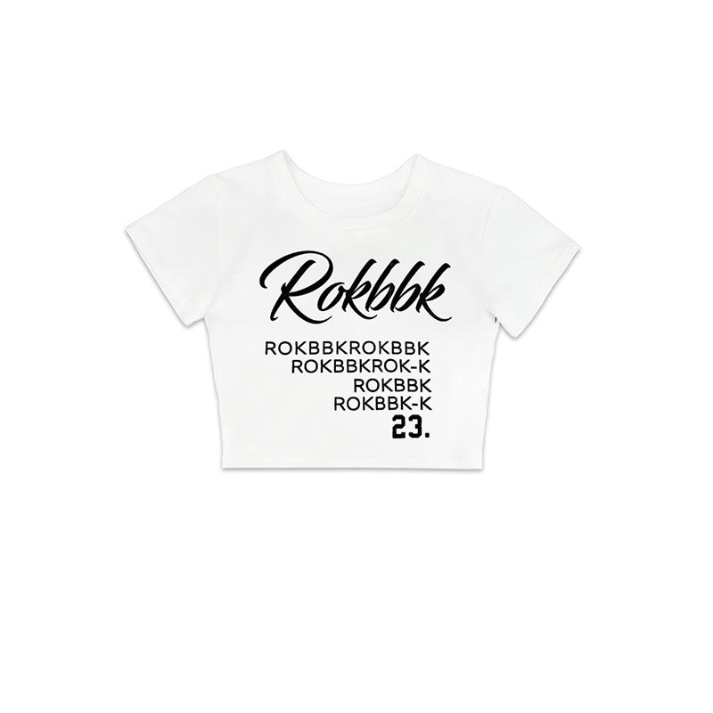 ROKBBK-K/Rokbbk-K Street Dance Fashion Brand JazzhiphopDance Letter PrintingjazzDancing Sports Pants Female