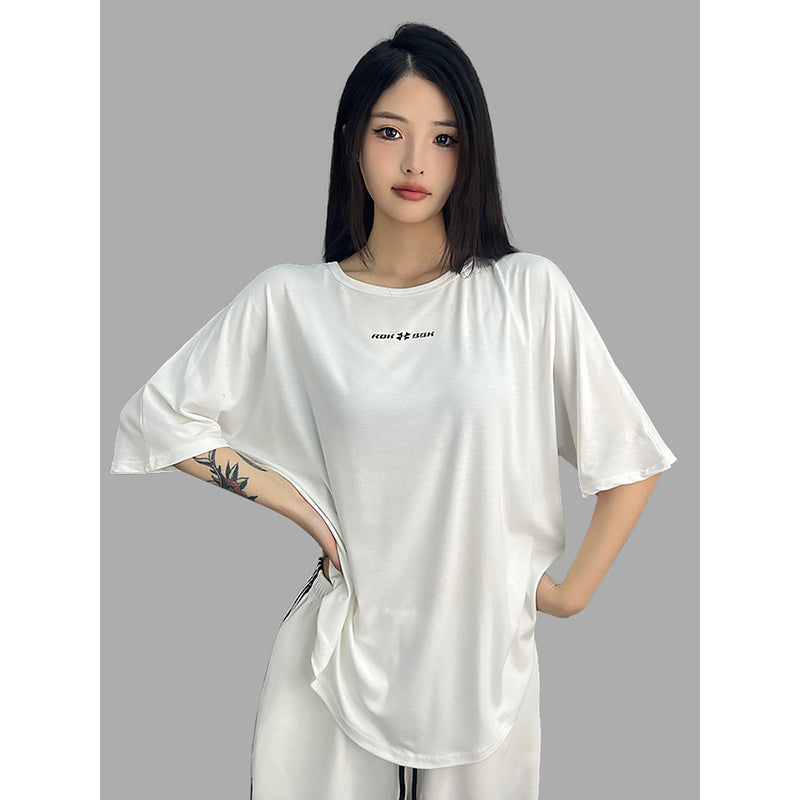 ROKBBK-K/Rokbbk-K Street Dance Fashion Brand Lazy BacklesshiphopStreet Dance Clothing Women's Jazz Sports Top