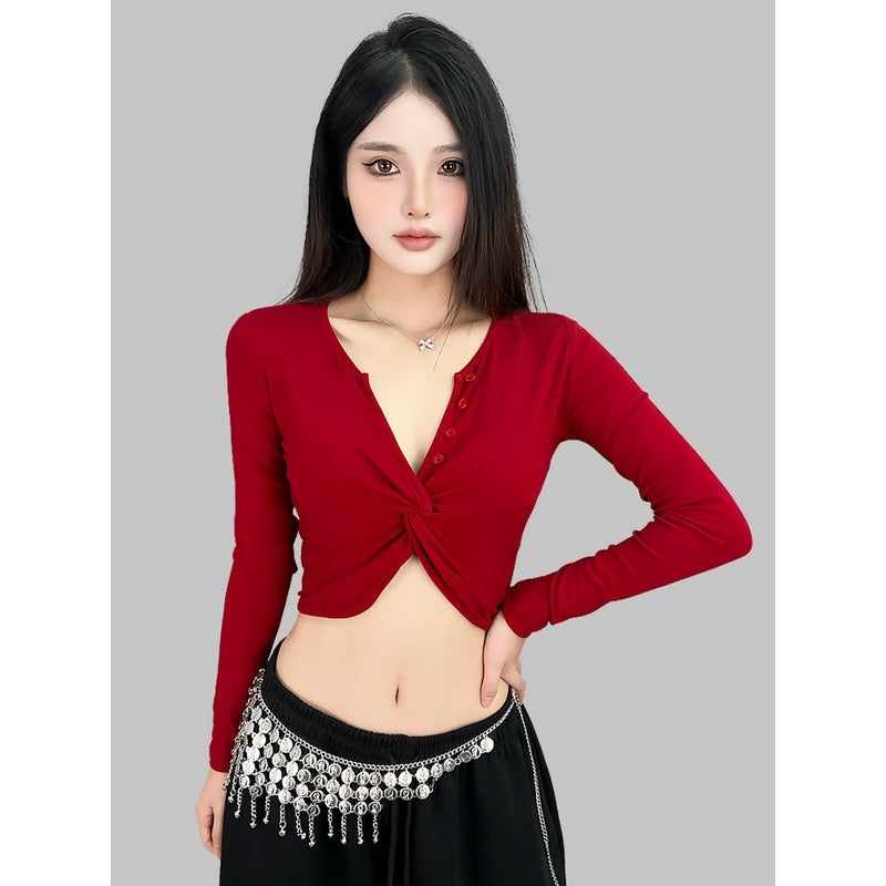 ROKBBK-K/Rokbbk-K Street Dance Fashion Brand Cross Design JazzjazzDancing TophiphopSports Women's Clothing
