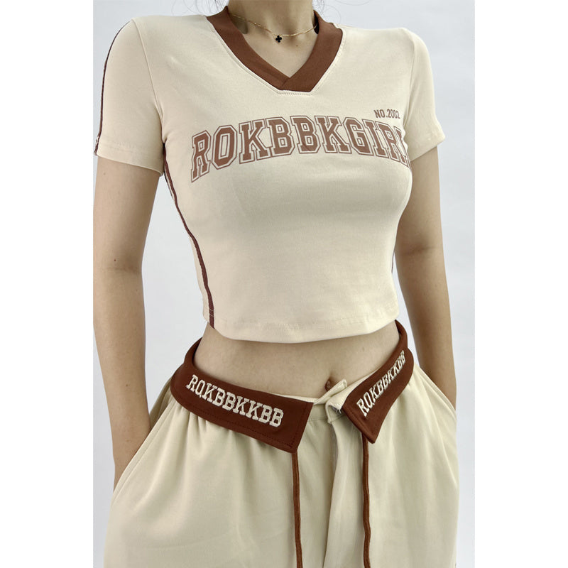 ROKBBK-K/Rokbbk-K Street DancehiphopJazz DancejazzPants Women's Hip Hop Loose Trousers Suit Clothing