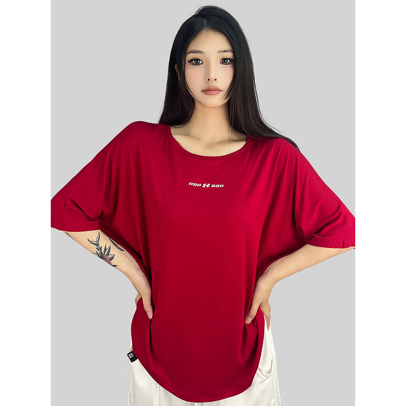 ROKBBK-K/Rokbbk-K Street Dance Fashion Brand Lazy BacklesshiphopStreet Dance Clothing Women's Jazz Sports Top