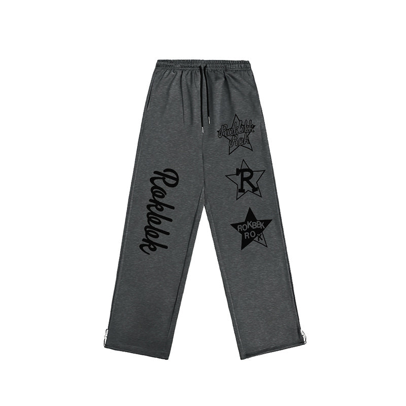 ROKBBK-K/Rokbbk-K Street Dance Fashion Brand JazzhiphopDance Letter PrintingjazzDancing Sports Pants Female