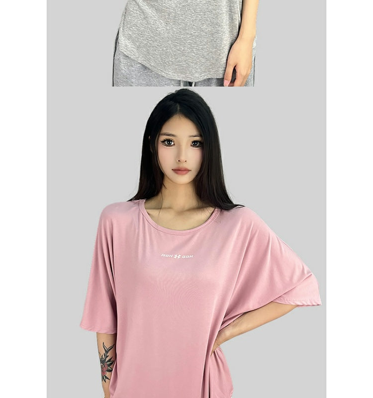ROKBBK-K/Rokbbk-K Street Dance Fashion Brand Lazy BacklesshiphopStreet Dance Clothing Women's Jazz Sports Top