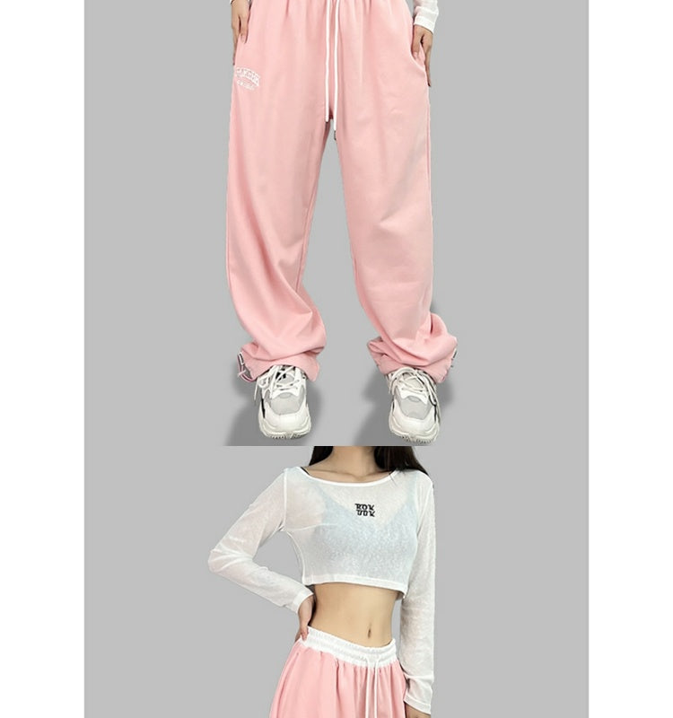 ROKBBK-K/Rokbbk-K Street Dance Fashion Brand Double Waist Contrast Color JazzjazzDancing SportshiphopWomen's Fashionable Trousers