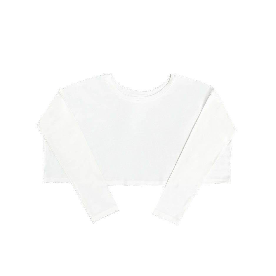 ROKBBK-K/Rokbbk-K Hip Hop Fashion Brand Solid Color Clean Version Lazy Dancing Long Sleeve WomenjazzSports casual top